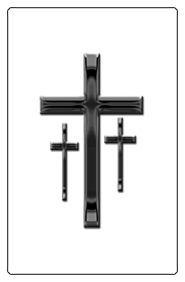 DF35T 517 BK WT Black 3 Crosses White Background copy